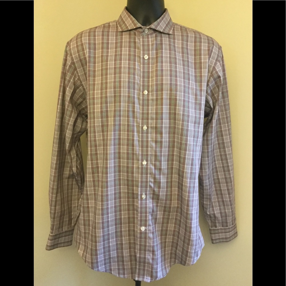 Lands End Non Iron Button Up Shirt Sz. 16/35